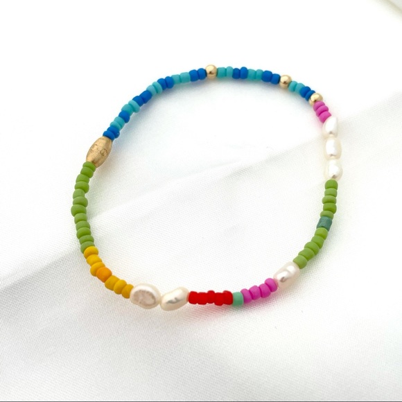 Set of 3 colorful Trendy Bead Bracelet - Picture 7 of 7